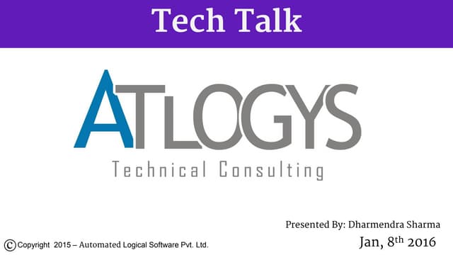 Firebase Tech Talk By Atlogys