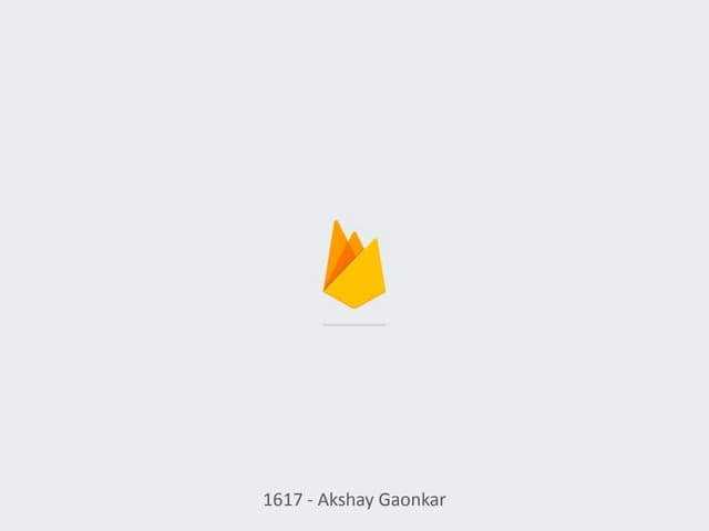 Firebase Introduction 