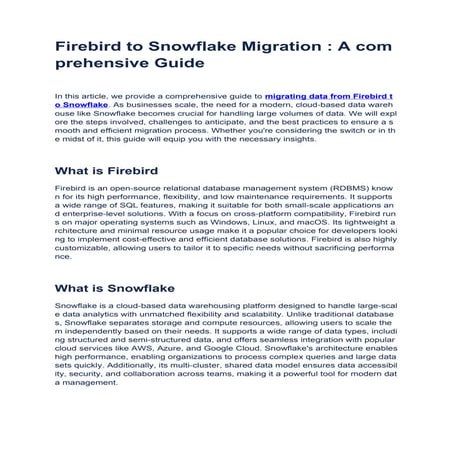 Firebird to Snowflake Migration _ A comprehensive Guide.docx