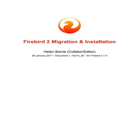 Firebird v2.1.4.installation guide