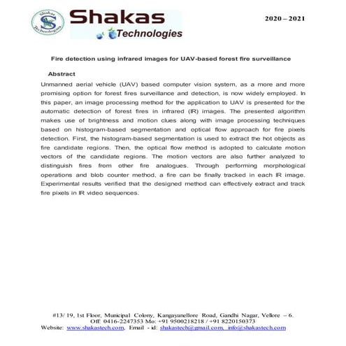 6.A FOREST FIRE IDENTIFICATION METHOD FOR UNMANNED AERIAL VEHICLE ...