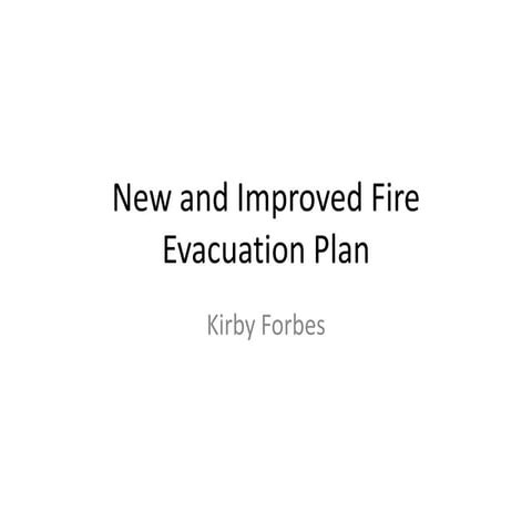 Fire evacuation powerpoint | PPTX