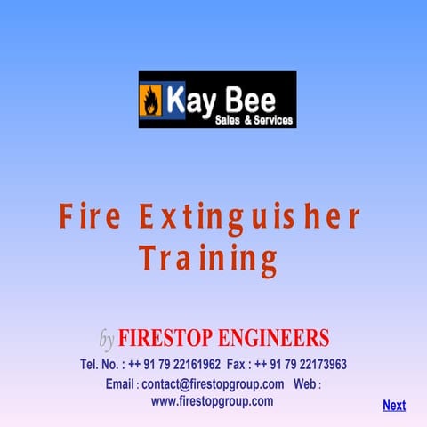 kay bee Fire extinguisher training3
