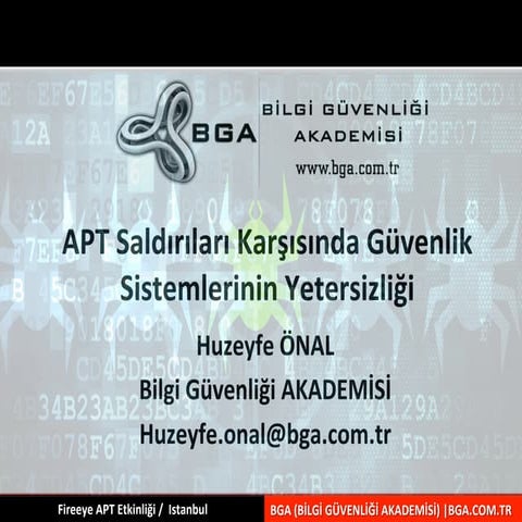 APT Saldırıları Karşısında Güvenlik Sistemlerin Yetersiziliği