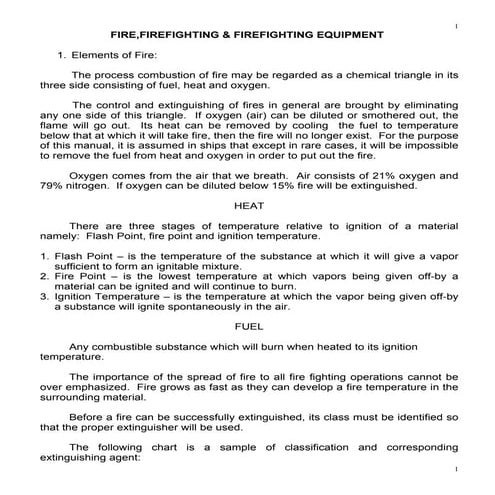 Firefighting equipment