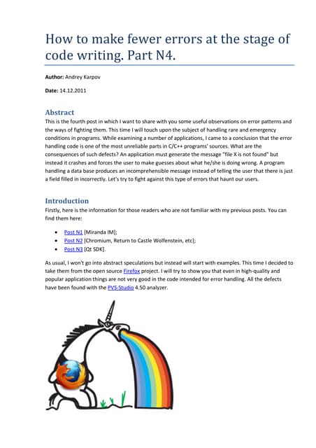 How to make fewer errors at the stage of code writing. Part N4.