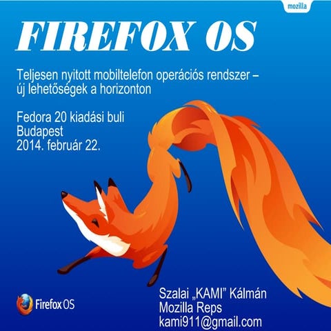 Firefox OS - Fedora 20 kiadási party
