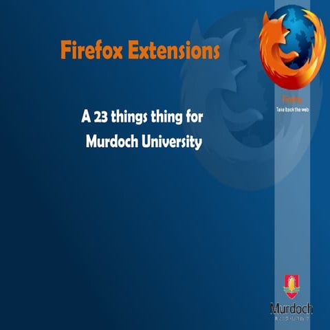 Firefox Extensions | PPT