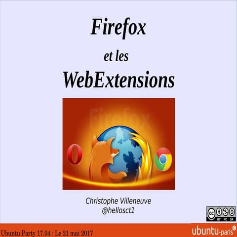Firefox et les WebExtensions