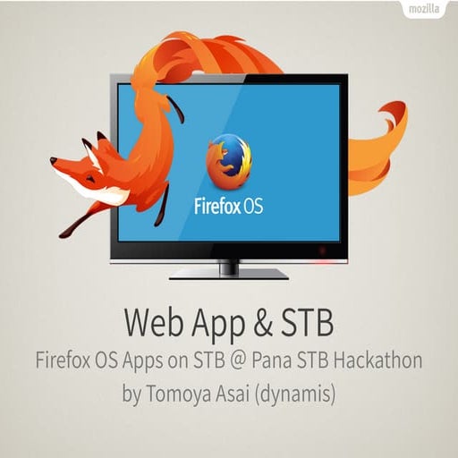 Firefox OS App on STB
