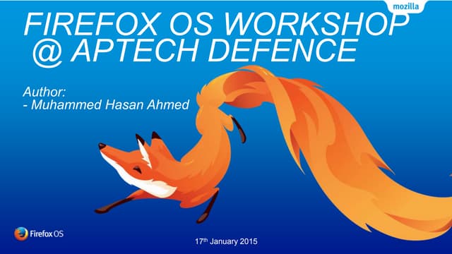 Firefox OS Workshop