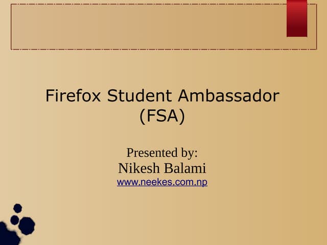 Firefox Student Ambassador 