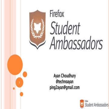 Firefoxstudentambassadors 131213002145-phpapp01