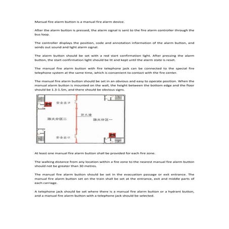 fire manual call and hydrant button