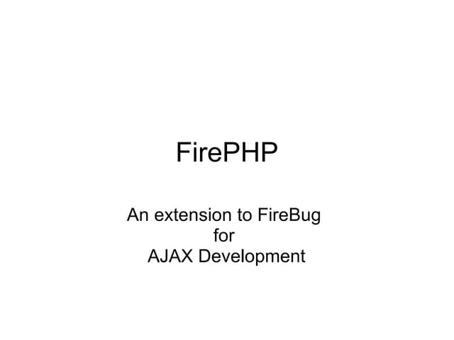 FirePHP