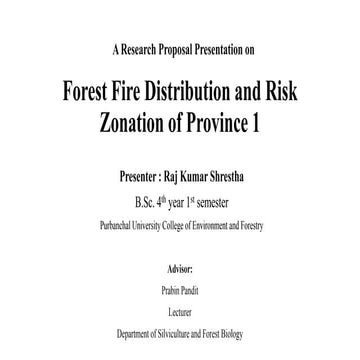 Spatial and temporal distribution of forest fire in nepal by Ashok ...
