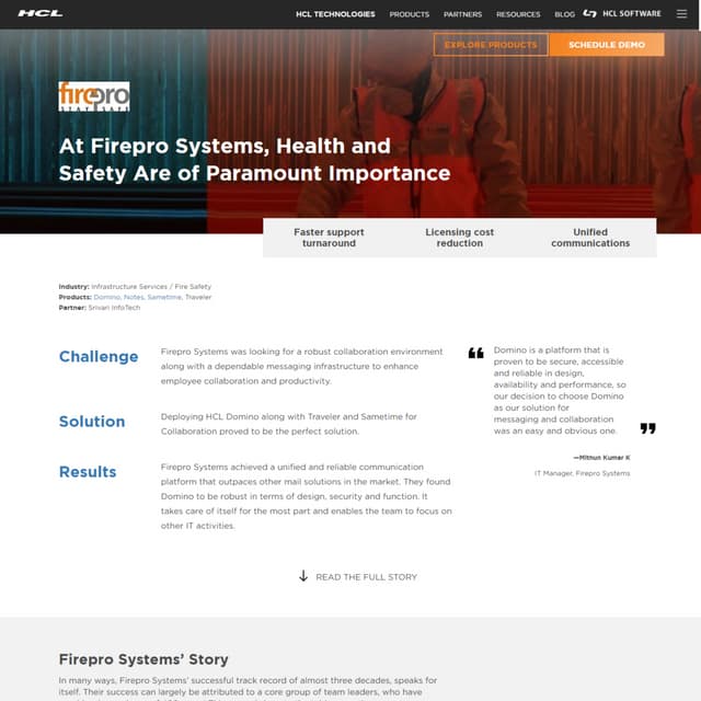 Firepro- A Case Study