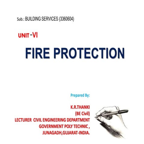 Fire fighting system in buildings | PPTX