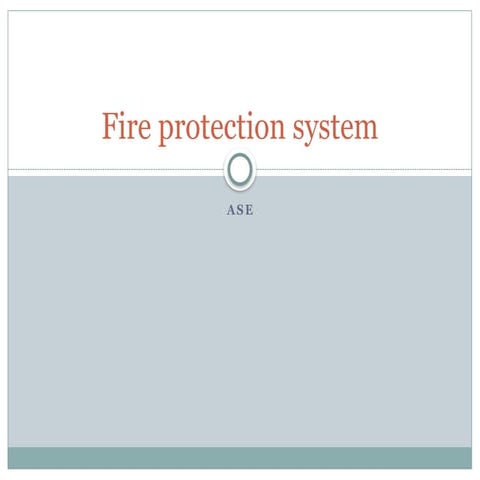 Fire protection system.pptx aersopace ee | PPTX