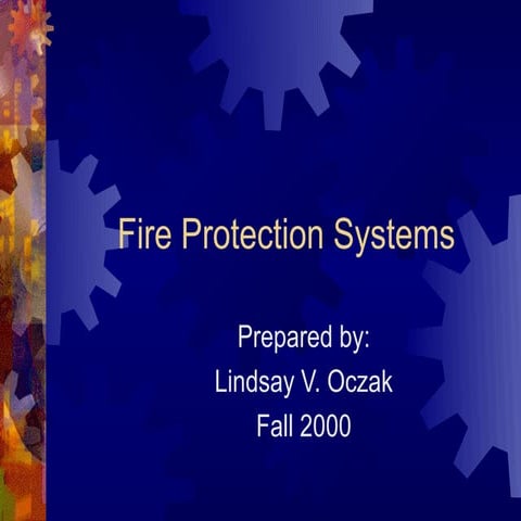 Fire protection systems | PPT