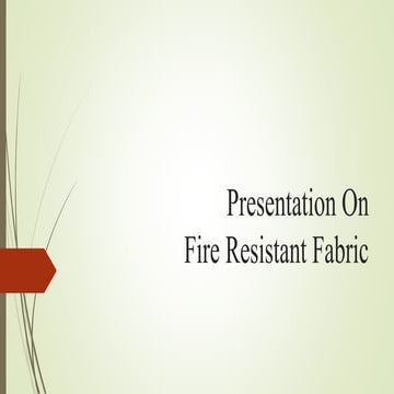 Fire resistant fabric