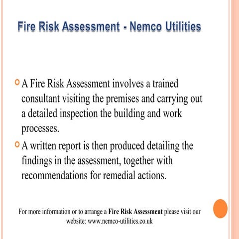 Fire risk assessment