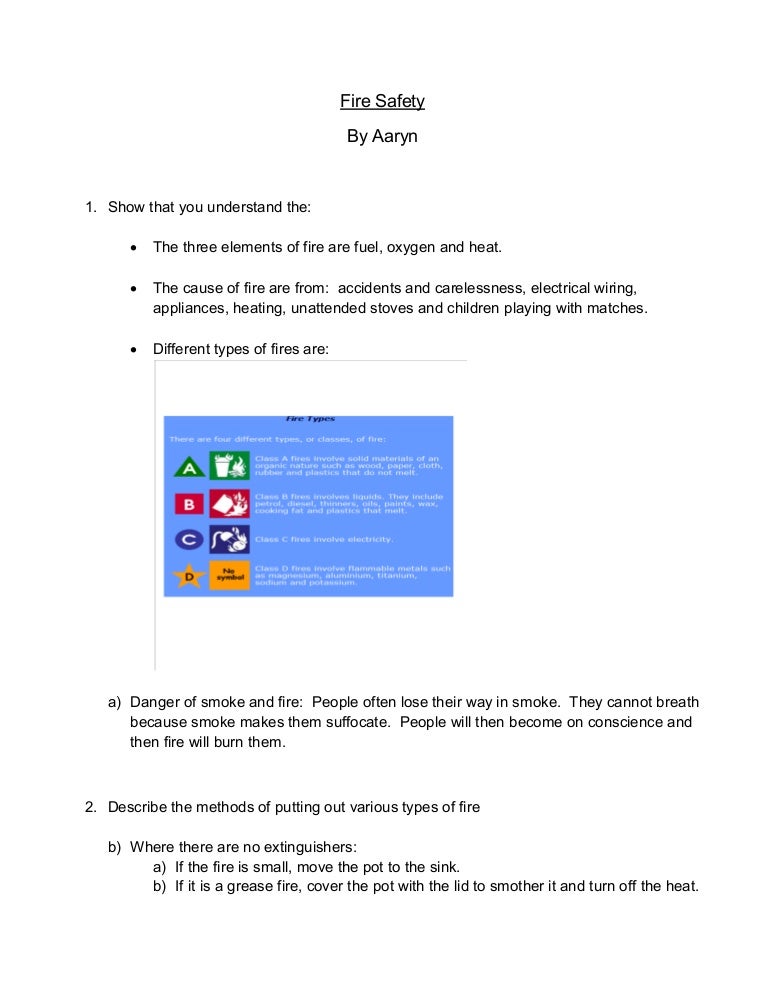 Fire safety worksheets for high school image