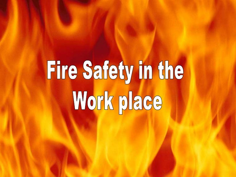 Fire safety in the Workplace