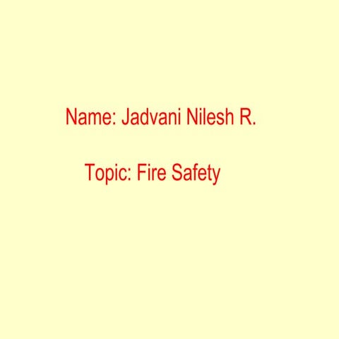 Fire safety