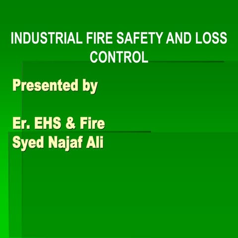 Fire safety