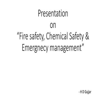 Basics of Fire safety and NFPA Diamond for hazard safety | PPTX