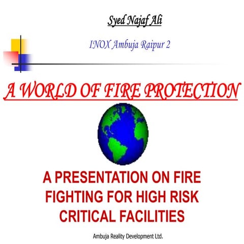 Fire safety FM 200