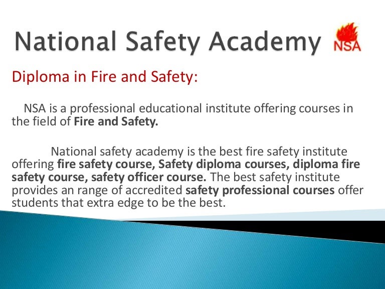 Fire Safety Courses