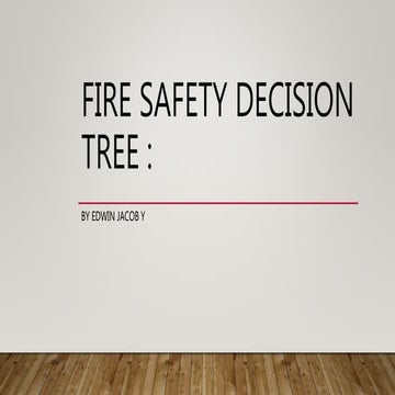 Fire safety decision tree