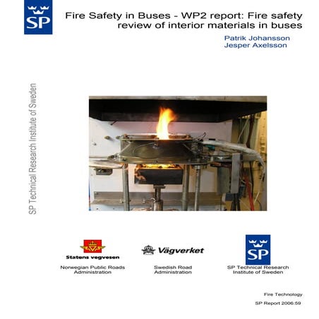  Fire safety review of interior materials in buses 