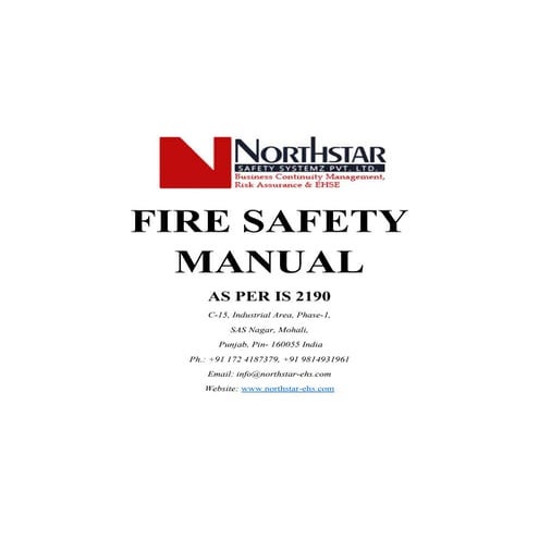 Fire safety manual