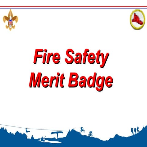 Fire safety merit badge troop 504
