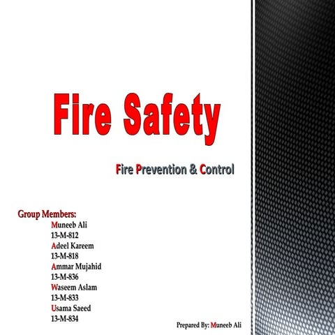Fire safety prevention &amp; control (1)