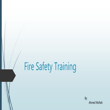 Fire Safety Training Presentation
