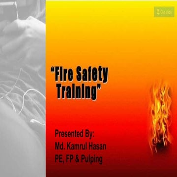 Fire safety training module