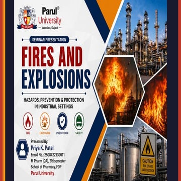 Fire and explosion hazards | PPTX