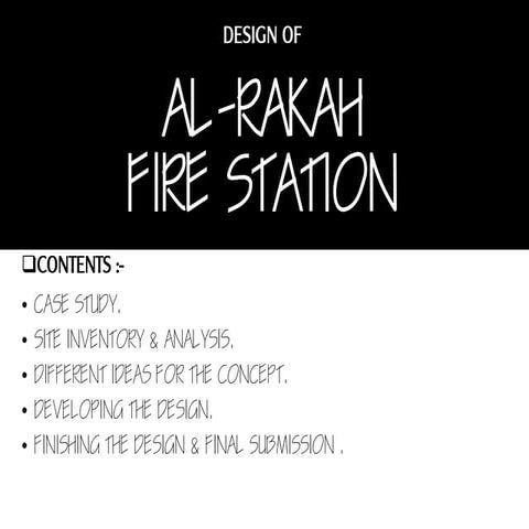 Fire station  design sadeq al-salami