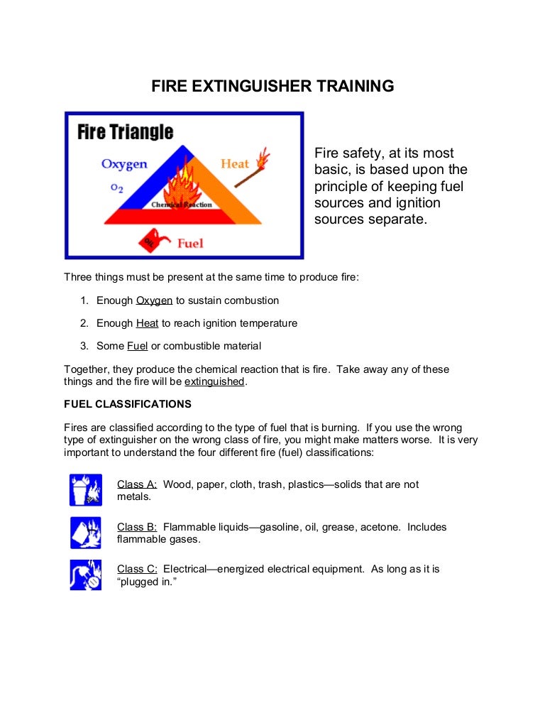 Fire training manual document