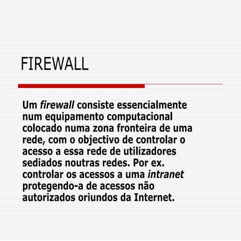 Segurança  digital -  FIREWALL  completo