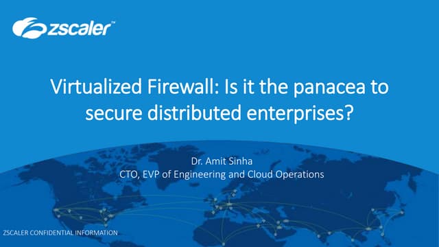 Virtualized Firewall: Is it the panacea to secure distributed enterprises?