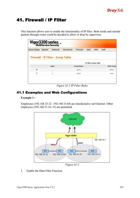 Firewall ip filter