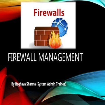 Firewall management introduction