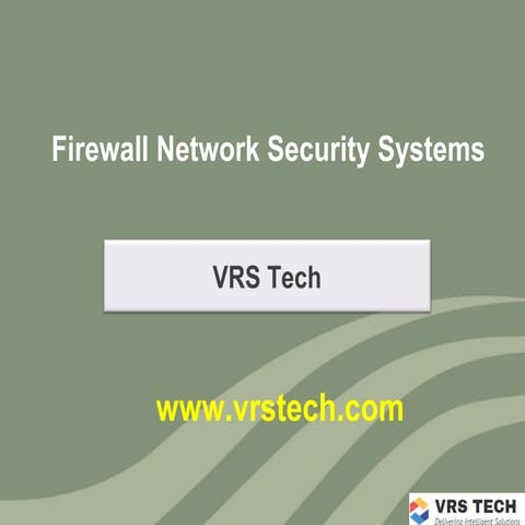 Firewall network security Systems - VRS Tech