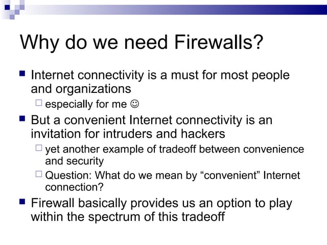 Firewalls