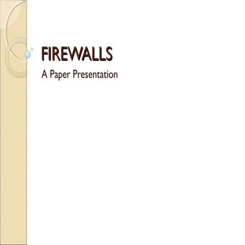 Firewalls